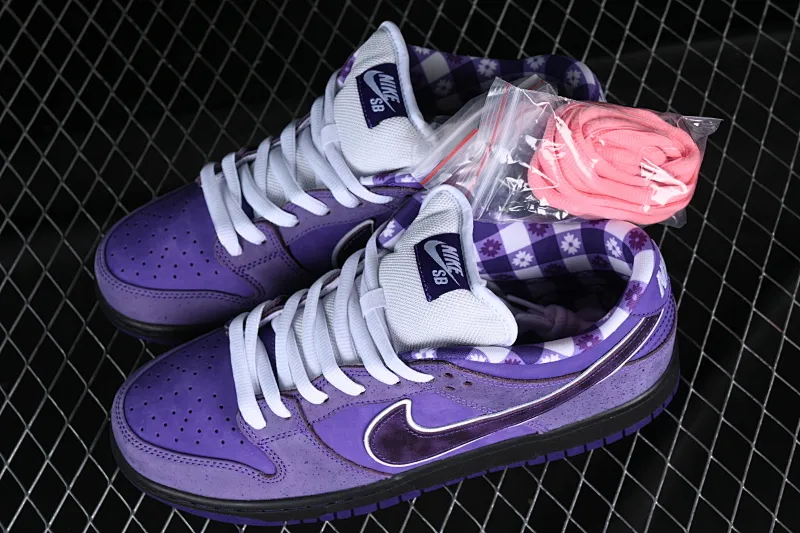 All categories Nk SB Dunk series Nk SB Dunk Low low-top sneakers M version pure original Concepts x Nk Dunk Low Pro SB "Purple lobster" full-layer purple lobster SB low-top sports and leisure sneakers BV1310-555